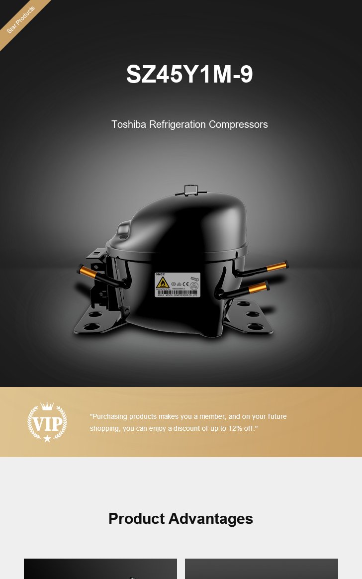 Toshiba Compressor SZ45Y1M-9, technical parameters pdf, structure diagram